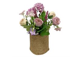 Blumen Arrangement  Rose im Topf  Grösse 8x8x20cm