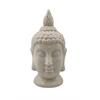 Buddha Kopf aus Porzellan  Farbe: Weiss  L:9.2cm B:9.1cm H:17.7cm