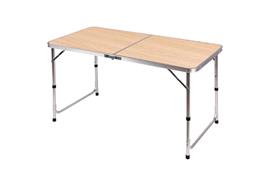 Campingtisch klappbar  Farbe: hellbraun  L:120cm B:60cm H:70cm
