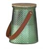 Citronella im Glas mit  Holzdeckel  Farbe: grün  12.8 x H16.5cm