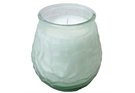Citronella Kerze im Glas  Echtwachskerze, bei brennender Flamme  mit LED Farbwechsel