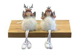 Deko Engel Kantenhocker  2- assortiert weiss  Grösse 21cm