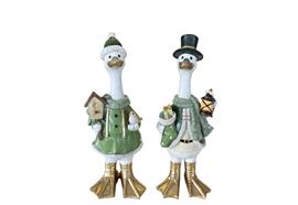 Deko Ente  2er Assortierung  Junge und Mädchen  Xmas Design