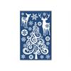 Deko Fensterfolie  selbstklebend  Rentier, Weihnachtsbaum  und Schneeflocken