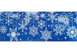 Deko Fensterfolie  selbstklebend  Schneeflocken  Breite 52cm  Höhe 21cm