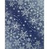 Deko Fensterfolie  selbstklebend  Schneeflocken mit Glitter  Breite 28cm  Höhe 36cm