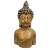 Deko Figur Buddha Büste  braun gewischt