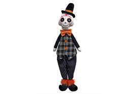 Deko Figur Halloween  Totenkopf  Mann mit Zylinderhut