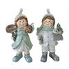 Deko Figur Kind  stehend  2er Assortierung  mit Baum oder Geschenk