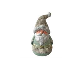 Deko Figur Santa grün  aus Polyresin