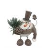 Deko Figur Schneemann  aus Metall  L11cm x B14cm x H18cm