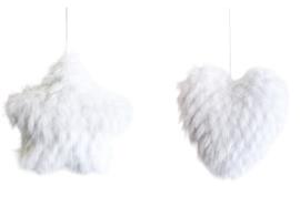 Deko Hänger 2-assortiert  Stern und Herz  Grösse: D15cm