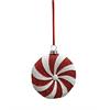 Deko Hänger Bonbon  rot weiss  Durchmesser 9cm
