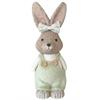 Deko Hase  Junge  mit Stoffhose  und Stoffschleife