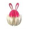 Deko Hase Papier pink  D 9cm H14cm