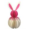 Deko Hase Papier pink  D10cm H23cm