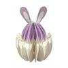 Deko Hase Papier violett  D 9cm H14cm