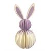 Deko Hase Papier violett  D10cm H23cm