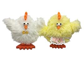 Deko Huhn stehend  2-assortiert 21cm