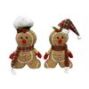 Deko Lebkuchen  sitzend 2 assortiert  H37cm