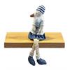 Deko Möwe aus Stoff  Kantenhocker H:30cm  Design: Beach  Farbe: Blau  L:8cm B:6cm H:30cm