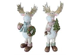Deko Rentier 2-assortiert  Weihnachtsmotiv