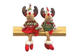 Deko Rentier Kantenhocker  2 assortiert  Junge und Mädchen