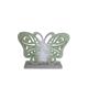 Deko Schmetterling  aus Holz  auf Holzsockel  Farbe: Hellgrün
