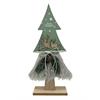 Deko Tanne grün  aus Holz zum Aufstellen  mit Holzsockel