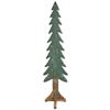 Deko Tannenbaum aus Holz  grün mit braunem Fuss