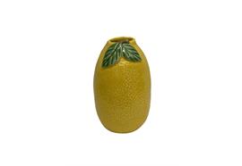 Deko Vase "Lemon" aus Pozellan  Farbe: Gelb  D:10cm H: 16.5cm