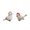 Deko Vogel 2-assortiert  mit roter XMAS Mütze