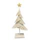 Deko Weihnachtsbaum  aus Metall  altweiss gold H59cm
