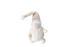 Deko Wichtel beige  Samtweich  Polyresin