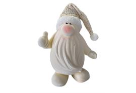 Deko Wichtel beige  Samtweich  Polyresin