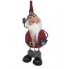 Deko Wichtel Santa  auf Metallfeder  stehend H33cm