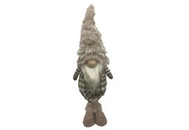 Deko Wichtel Santa Junge  stehend  Farbe braun / beige  L:10cm B:15cm H:50cm