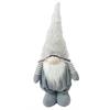 Deko Wichtel Santa  Junge stehend  Masse: 7x20x54cm  Farbe: Weiss / Grau