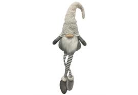 Deko Wichtel Santa Kantenhocker  L:8cm x B: 20cm x H:84cm  Farbe: weiss / grau