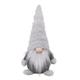 Deko Wichtel Santa mit Bart  mit Zipfelmütze  Farbe: Grau  L:9cm B:13cm H:27cm