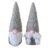 Deko Wichtel Santa  sitzend grau  2er Assortierung