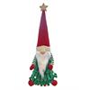 Deko Wichtel Santa  sitzend  grün rot 60cm