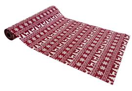 Dekostoff "imitiertes" Leinengewebe  rot 36 x 300cm gerollt und  geschnitten