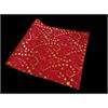 Dekostoff "imitiertes" Leinengewebe  rot+goldige Sterne  Design:Sterne