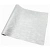 Dekostoff "imitiertes" Leinengewebe  weiss silber 36cm x 300cm gerollt  und geschnitten