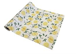 Dekostoff Polycotton Lemon  gerollt und geschnitten  Design Lemon
