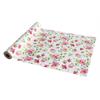 Dekostoff "Polycotton"  weiss mit Blütendruck