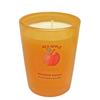 Duftkerze im orangen Glas  Duft: Red Apple  D 9 x H 10.5cm