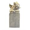 Engelfigur stehend  an Grabstein  H16cm