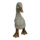 Ente stehend aus Polyresin  Farbe: Weiss  14x20x30cm